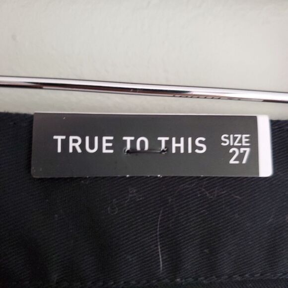 Volcom brand chinos frickin modern straight black youth size 27 - Picture 9 of 12